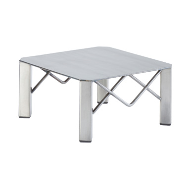 Cal-Mil 3417-5 10"W x 10"D x 5"H Square Metal Industrial Riser