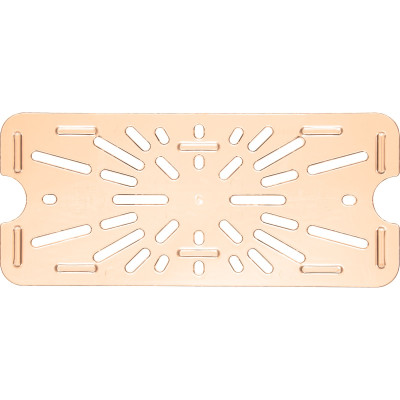 Carlisle 3087013 1/3 Size Pan PolyCarbonate Amber Storplus Drain Grate