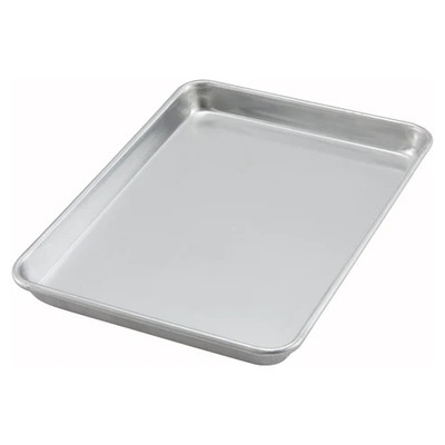 Winco ALXP-1013 13" Aluminum Sheet Pan or Serving Tray