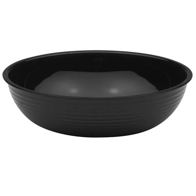 Cambro RSB10CW110
 10"
 3.2 qt
 PolyCarbonate
 Black
 Round
 Camwear Bowl - 12/Case