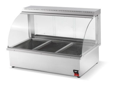 Vollrath 40732 Cayenne Hot Food Display Case 43"W X 19"D X 25"H Counter Top Full Service Type 1440 Watts