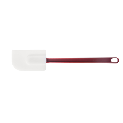 CAC China KUSF-S-14 14" Silicone with Red Handle and White Flat Blade Scraper (1 Each)
