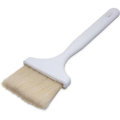 Carlisle 4037900 3" Wide Plastic Handle With Hook Bleached Sparta Meteor Pastry/Basting Brush