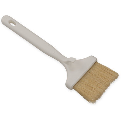 Carlisle 4037900 3" Wide Plastic Handle With Hook Bleached Sparta Meteor Pastry/Basting Brush