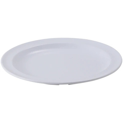 Winco MMPR-8W
 7-7/8"
 Plastic
 White
 Round
 Plate
 4 Dozen (contains 1 Dozen)