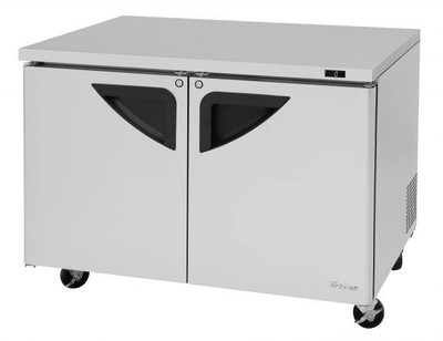 Turbo Air TUF-48SD-N 48.25"W Two-Section Super Deluxe Series Undercounter Freezer