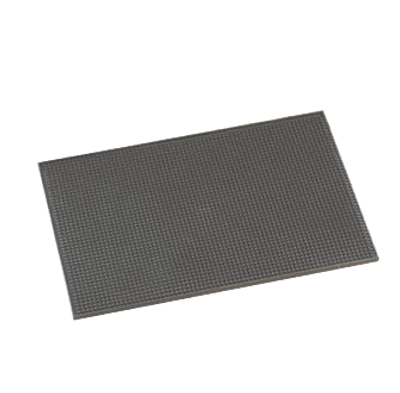 American Metalcraft BROWNBM1218 12&quot; x 18&quot; Brown Rubber Construction Bar Mat