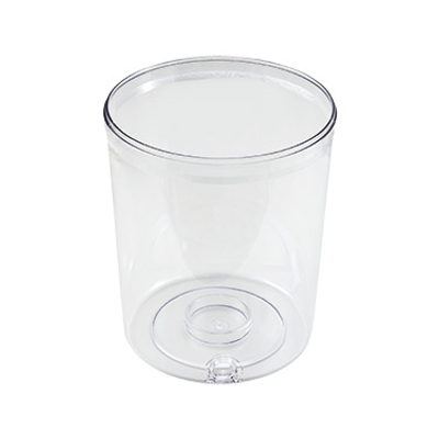 Winco 901-P1 Clear Beverage Jar Polycarbonate Round