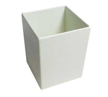 Bon Chef 9515PWHT 1 Qt. Aluminum Pearl White Square Bowl