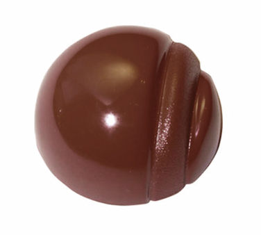 Matfer Bourgeat 380163 Chocolate Mold Striped Half Circles 0.5" H x 1.67" Dia. Polycarbonate