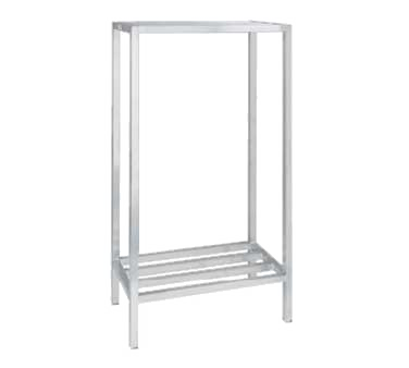 Channel ED2460-2 Lifetime Tough Dunnage Shelving Unit Tubular 60"W 2200 Lbs. Capacity Welded Aluminum Construction