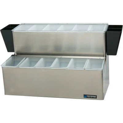 San Jamar B6766L EZ-Chill Garnish Center 20-7/8"