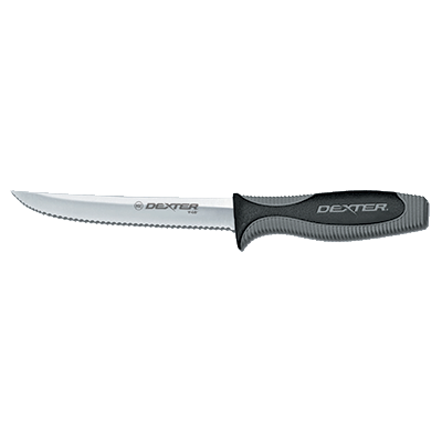Dexter 29373 6" Scalloped Edge Utility Slicer with Soft-to-the-Touch Handle