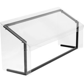 Carlisle 916007 60"W Clear Portable Sneeze Guard