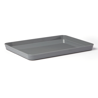American Metalcraft BL14G Plastic Gray Rectangular Lid and Platter