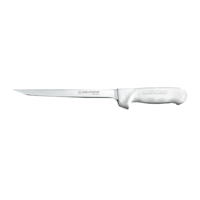 Dexter 10243 9" White Sani-Safe Fillet knife with Polypropylene Handle