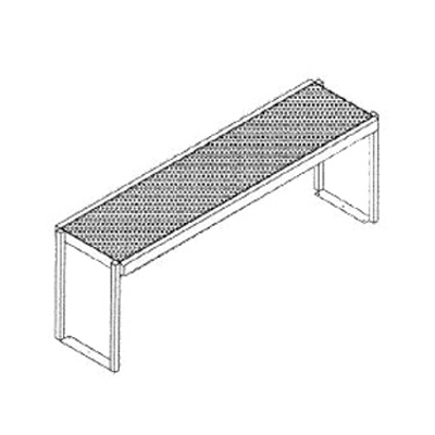 Glastender SOS/SS-60 60"W Single Overshelf
