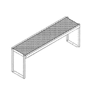 Glastender SOS/SS-60 60"W Single Overshelf