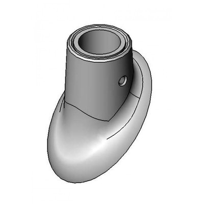 T&amp;S Brass B-0462 Slips 3/8" IPS 45° Flange Fastens To Pipe with Set Screw Angle Slip Flange