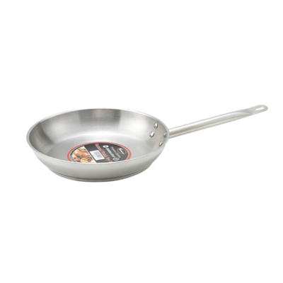 Winco SSFP-9 9.5" Stainless Steel and Aluminum Premium Fry Pan