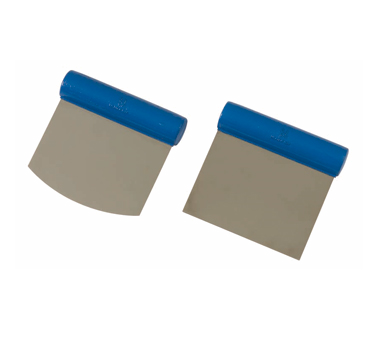 Matfer Bourgeat 112902 Dough Scraper 4-3/8"L x 4-1/2"W Flexible Blade Straight Cut Polyamide Handle Stainless Steel