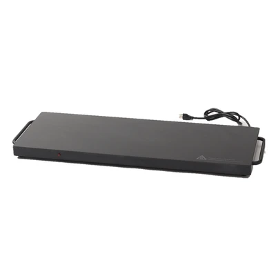 Spring USA ST-3915-T Warming Tray 38-1/2"W X 13-4/5"D X 2" Tall Large Black Titanium Body With Round Handles