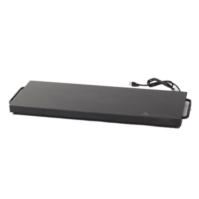 Spring USA ST-3915-T Warming Tray 38-1/2"W X 13-4/5"D X 2" Tall Large Black Titanium Body With Round Handles