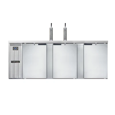 Continental Refrigerator KC90SNSS 90"W Solid Door Keg Cooler