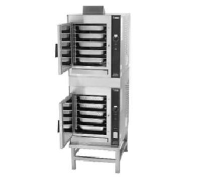 Groen (2)HY-5GF-NG 5 Pan Natural Gas Convection Steamer - 62,000 BTU