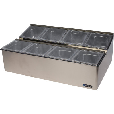 San Jamar FP924FL 25-1/4"W X 16-1/2"D X 8"H Stainless Steel Self-Service Center