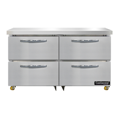 Continental Refrigerator SWF48N-U-D 48"W Two-Section Undercounter Freezer
