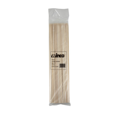 Winco WSK-12 12&quot; Bamboo Skewers (100 Pcs Per Bag)