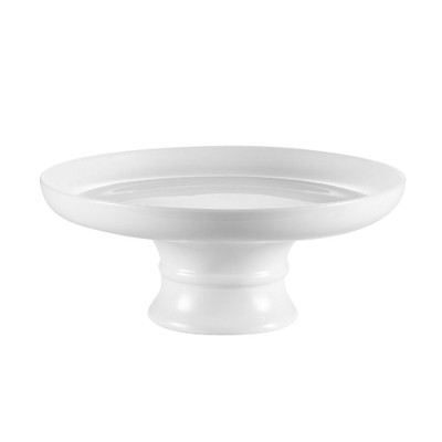 CAC China CKST-10C 10" Dia. Super White Porcelain Round Accessories Cake Stand (6 Each Per Case)