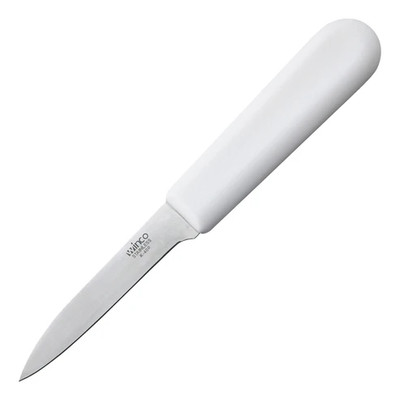 Winco K-40P 3" Paring Knife with White Handle