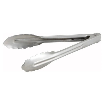 Winco UT-7 7" Stainless Steel Utility Tongs