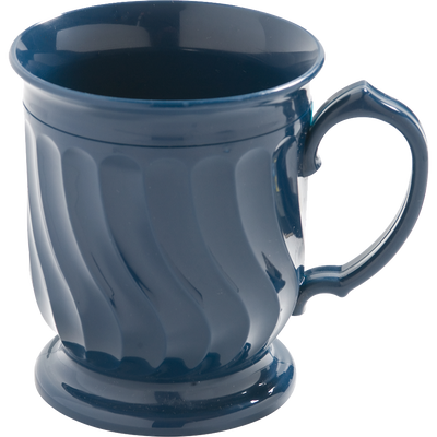 Dinex DX300050 Turnbury 8 oz Dark Blue Insulated Pedestal Base Mug