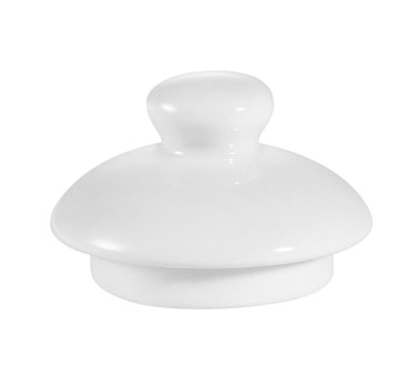 CAC China TPW-1-LID 2.5" Super White Porcelain Accessories Teapot Lid Only (3 Dozen Per Case)