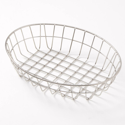 American Metalcraft GOVS811 Stainless Steel Oblong Grid Basket