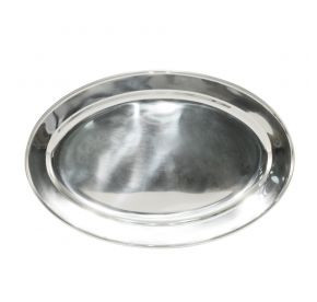 CAC China SSPL-12-OV 12" L Stainless Steel Oval Platter (60 Each Per Case)