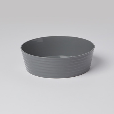 American Metalcraft B10G 10" 80 Oz. Plastic Gray Round Serving Bowl