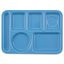 Carlisle 4398192 14" W x 10" D x 0.72" H Rectangular Melamine Compartment Tray