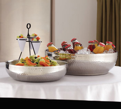 American Metalcraft HMDWB14 14.38" 250 Oz. Stainless Steel Round Serving Bowl