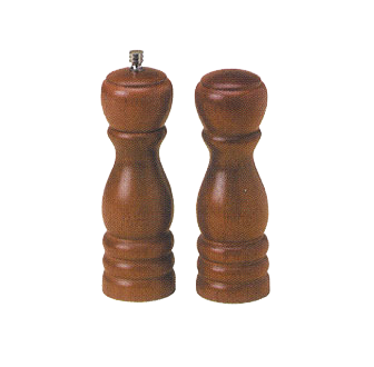 American Metalcraft WPMS62 Salt and Pepper Mill and Shaker Set