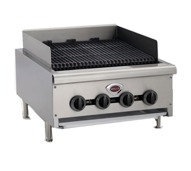 Wells HDCB-2430G 24" Natural Gas Countertop Charbroiler - 80,000 BTU