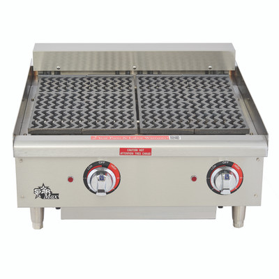 Star 5136CF Star-Max® 36" Electric Countertop Charbroiler with Cast Iron Grids and Water Pan