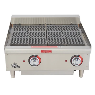 Star 5136CF Star-Max® 36" Electric Countertop Charbroiler with Cast Iron Grids and Water Pan