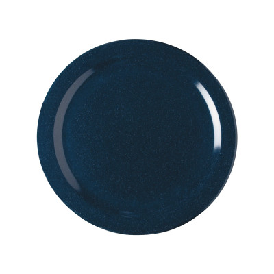 Carlisle 4350035 10 1/5" Dia. Round Melamine Cafe Blue Dallas Ware Dinner Plate