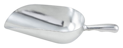 Winco AS-38 38 Oz. Round Bottom Aluminum Utility Scoop