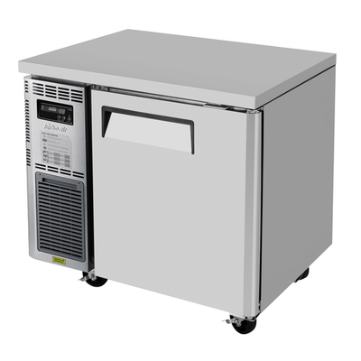 Turbo Air JUF-36-N 35.38"W One-Section Stainless Steel Door J Series Side Mount Undercounter Freezer