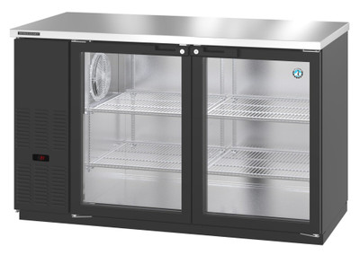 Hoshizaki BB59-G 59.5"W Two-Section Glass Door Refrigerated Back Bar Cooler